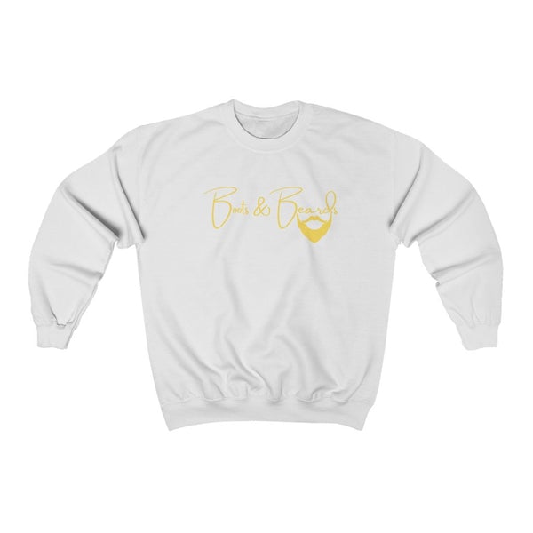 Heavy Blend™ Crewneck Sweatshirt Yellow Logo