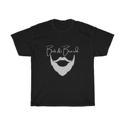 Unisex Heavy Cotton Tee Silver Logo