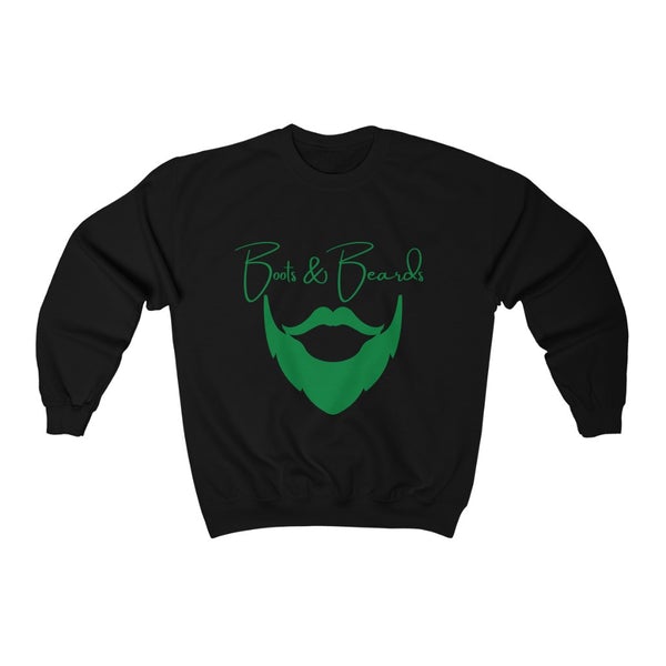 Heavy Blend™ Crewneck Sweatshirt Green Logo