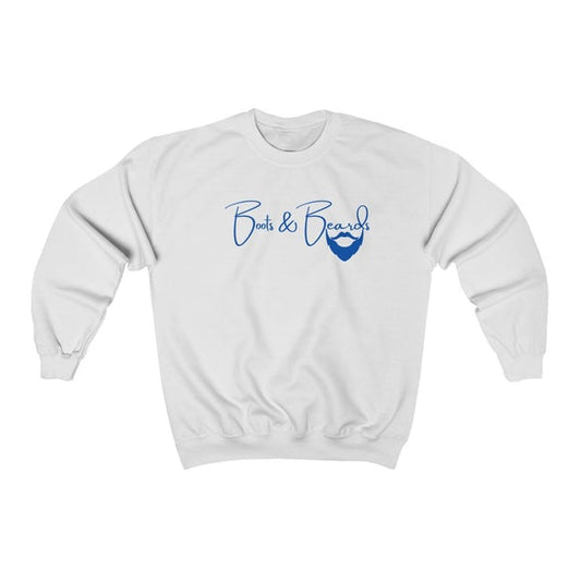 Heavy Blend™ Crewneck Sweatshirt Blue Logo