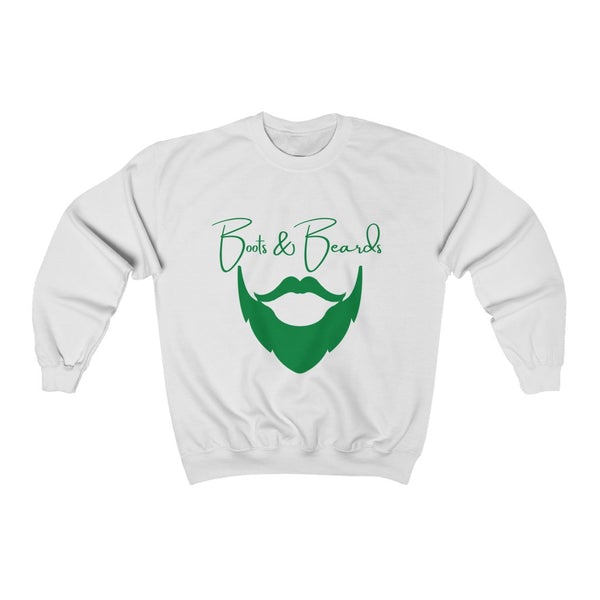 Heavy Blend™ Crewneck Sweatshirt Green Logo