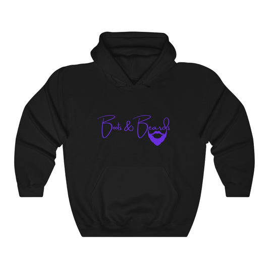 Unisex Heavy Blend™ Hooded Sweatshirt Purple Logo