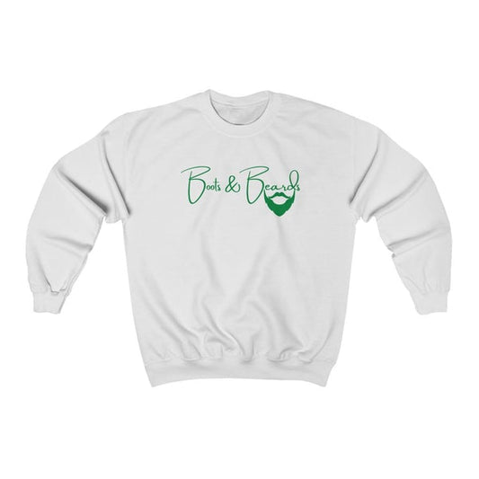 Heavy Blend™ Crewneck Sweatshirt Green Logo