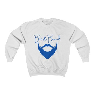 Heavy Blend™ Crewneck Sweatshirt Blue Logo