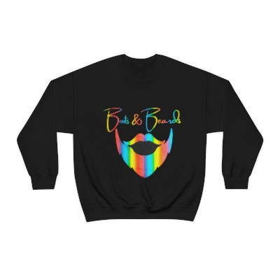 Heavy Blend™ Crewneck Sweatshirt Rainbow Logo