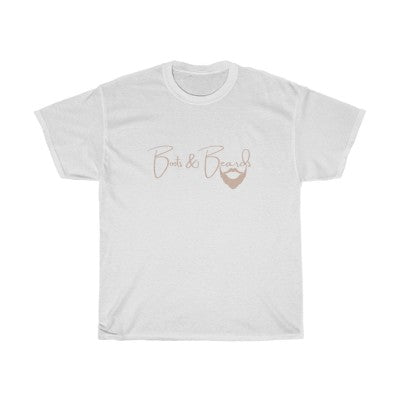 Unisex Heavy Cotton Tee Rose Gold Logo